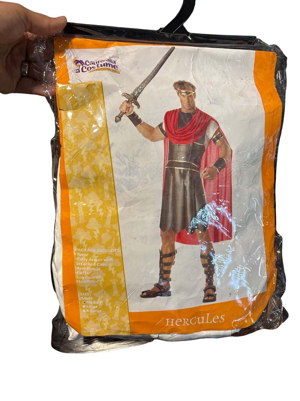 California Costumes Hercules Adult Medium Roman Gladiator Costume Complete Set